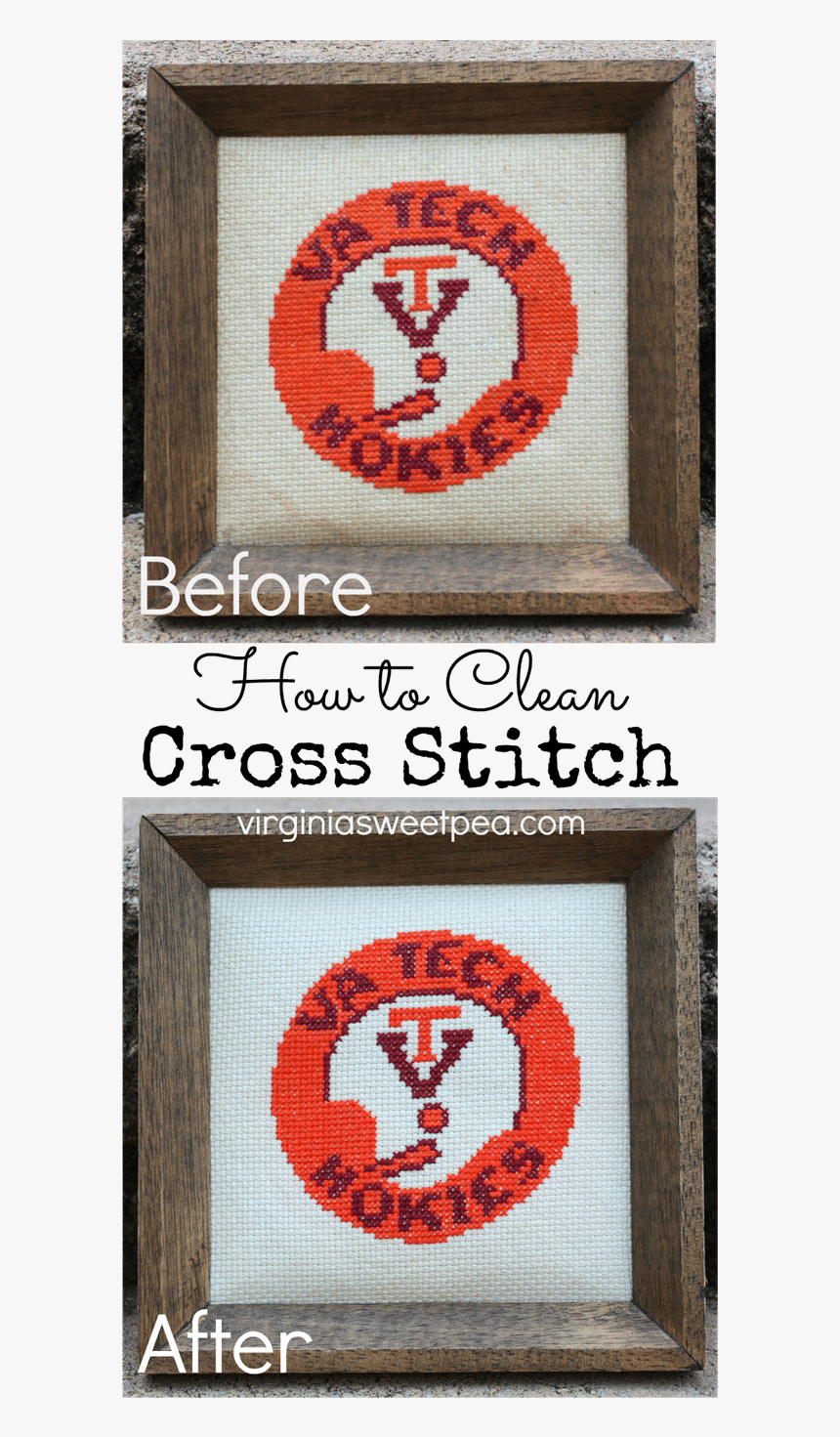 How To Clean A Cross Stitch Picture - Cross-stitch, HD Png Download