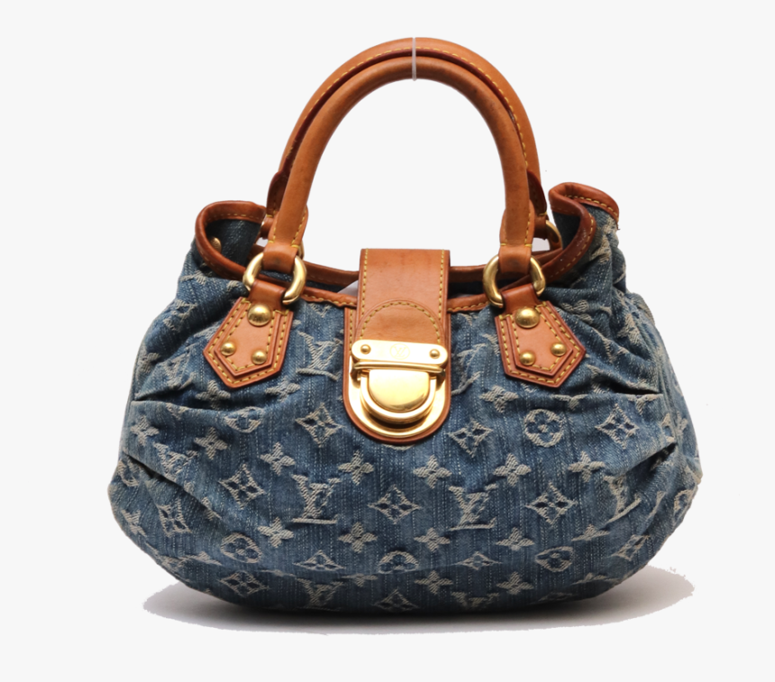 Louis Vuitton Blue Monogram Denim Pleaty Bag - Hobo Bag, HD Png Download