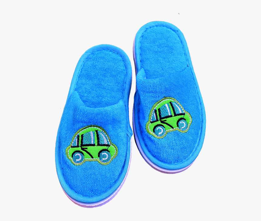 Slippers, Children, Funny, Motive, Blue, Boy, Fabric - Slippers Png, Transparent Png