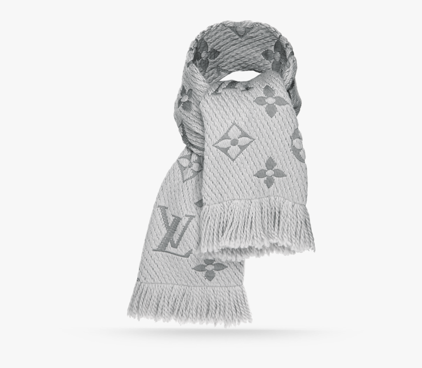 Grey Louis Vuitton Scarf, HD Png Download