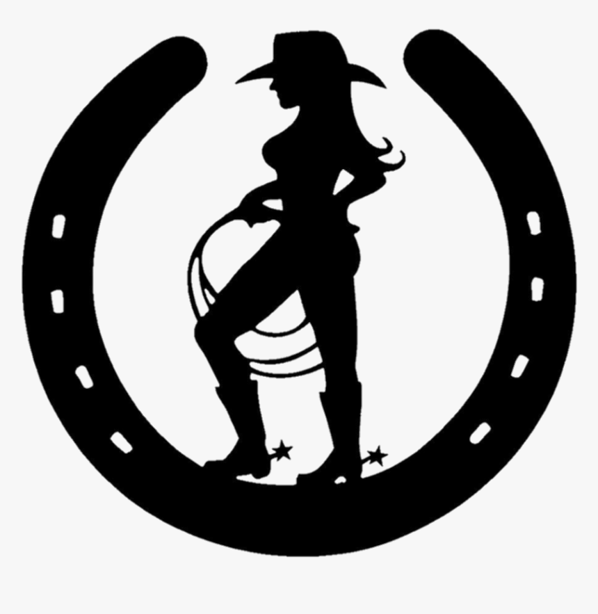 #cowgirl - Cowgirl Horseshoe, HD Png Download