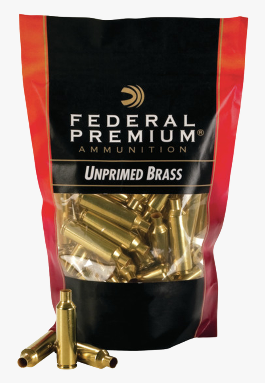 Federal Gold Medal Bagged Brass Unprimed 22-250, 100/bag - Federal Premium, HD Png Download