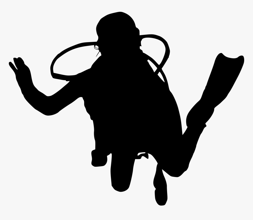 10 Scuba Diver Silhouette - Portable Network Graphics, HD Png Download