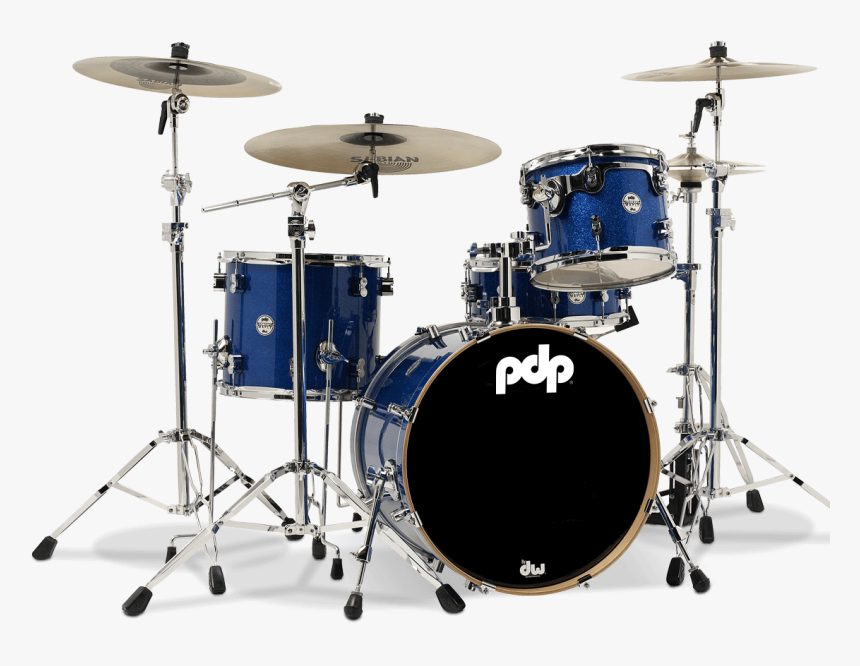 Pdcm2014bl - Concept™ Maple - Blue Sparkle - 4-piece - Pdp Drum Set, HD Png Download