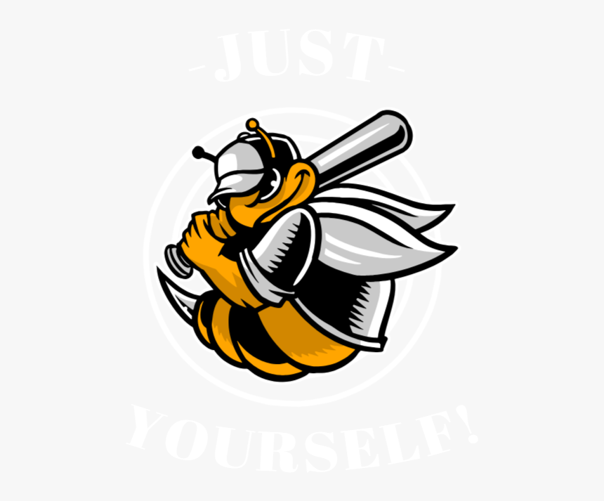 Just Bee Yourself - Bee Baseball Logo, HD Png Download