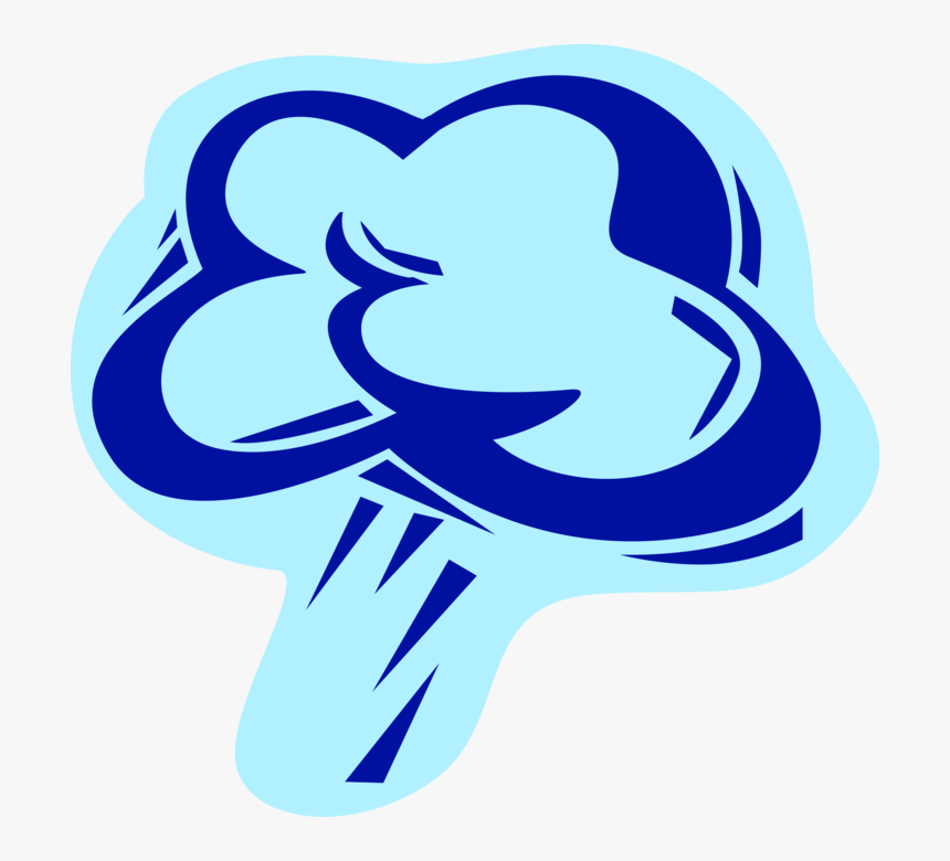 Vector Illustration Of Weather Forecast Rain Clouds, HD Png Download