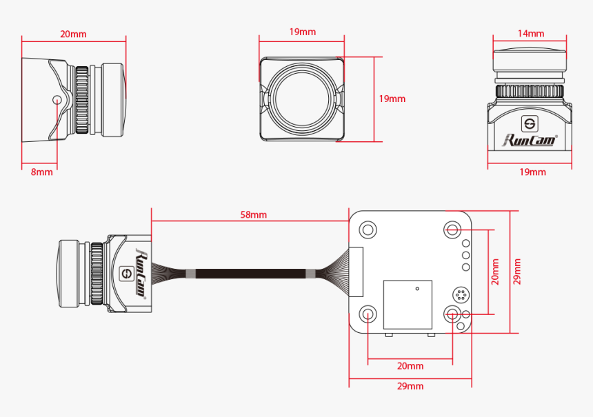Runcam Split Mini 2 Wiring, HD Png Download