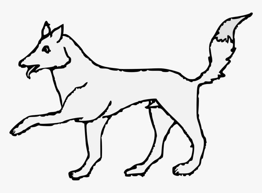 Transparent Fox Face Png - Line Art, Png Download