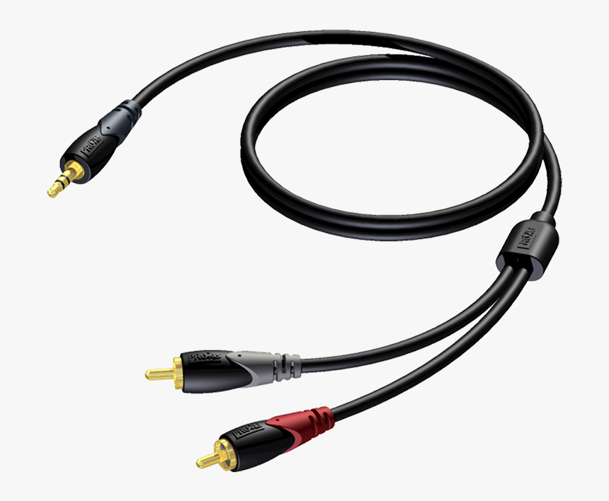 Stereo Mini To Dual Rca Audio Cable - 6.3 Mm To 2 Rca, HD Png Download