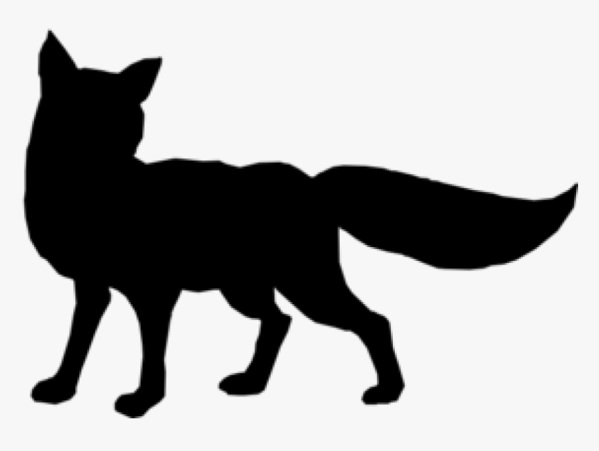 Transparent Woodland Fox Clipart - Black And White Fox Clip Art, HD Png Download