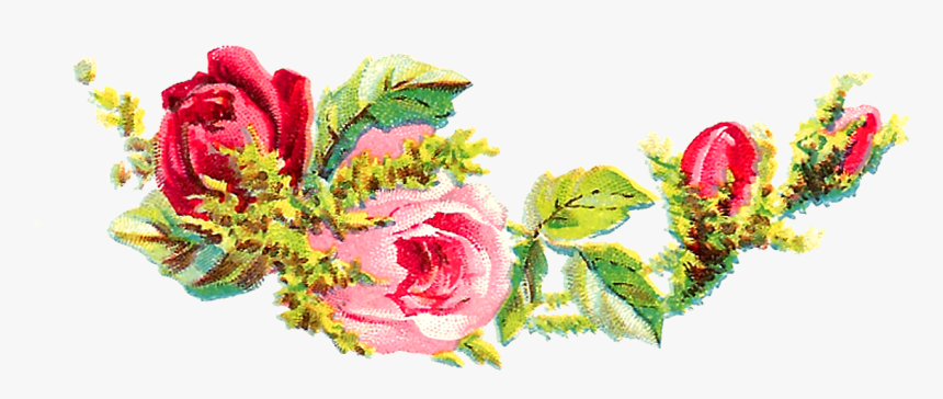 Shabby Chic Florals Png, Transparent Png