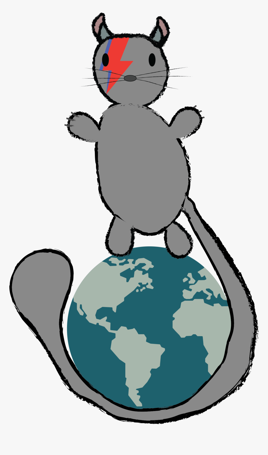 Digital Nomad Bowie Chinchilla - Airplane And Globe Flat Design, HD Png Download