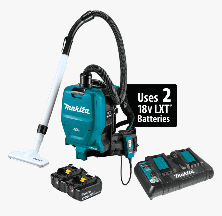 Xcv05pt - Makita Cordless Backpack Vacuum, HD Png Download