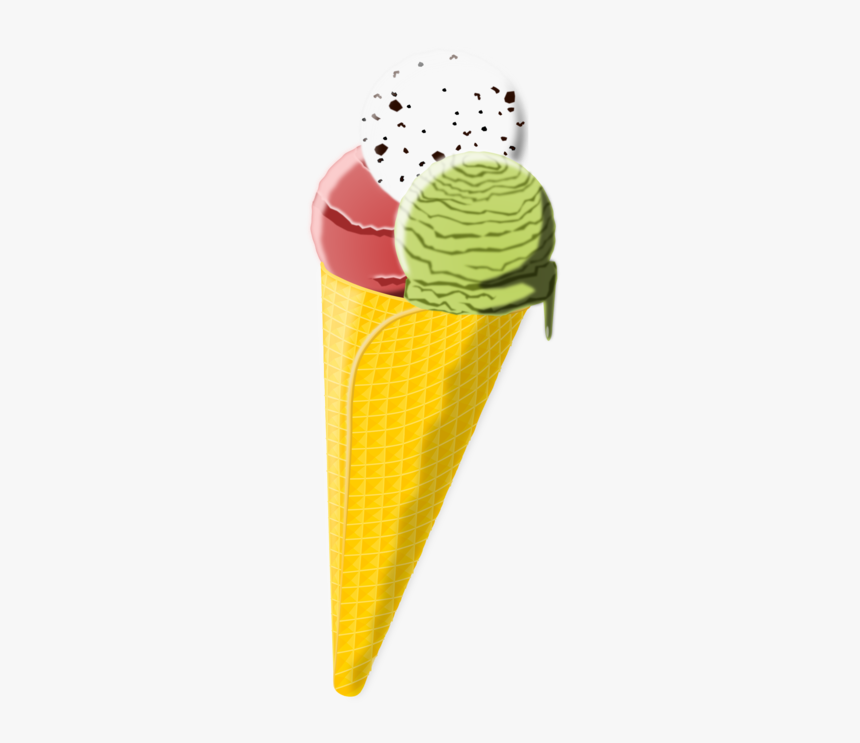 Food,ice Cream,ice Cream Cone - Eis In Waffel Clipart, HD Png Download