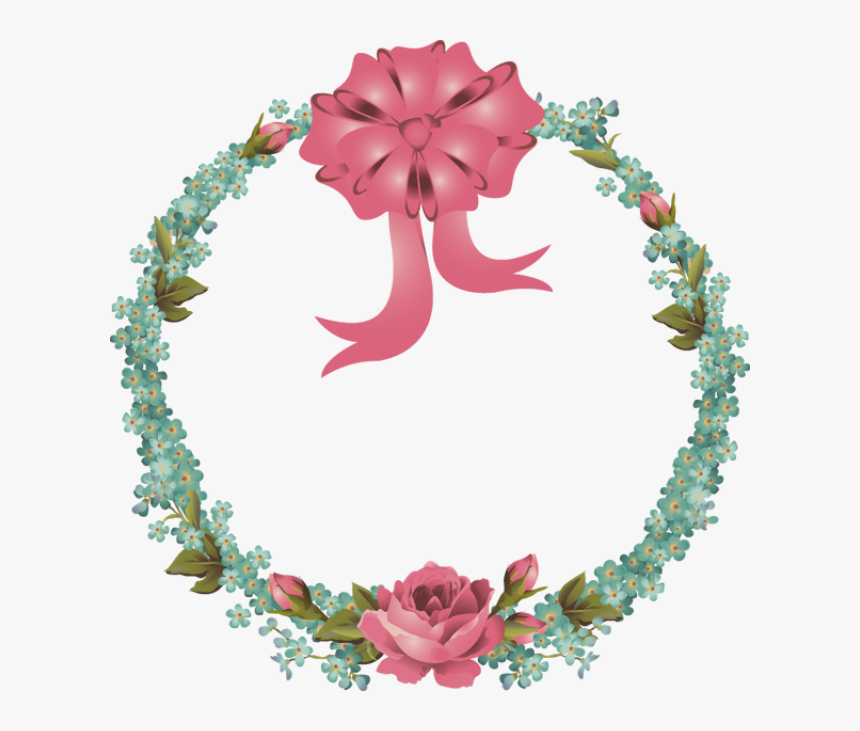 Transparent Floral Wreath Png - Spring Wreath Transparent, Png Download