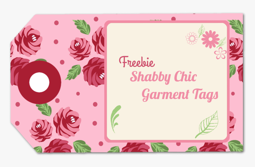 Shabby Chic Tags - Garden Roses, HD Png Download