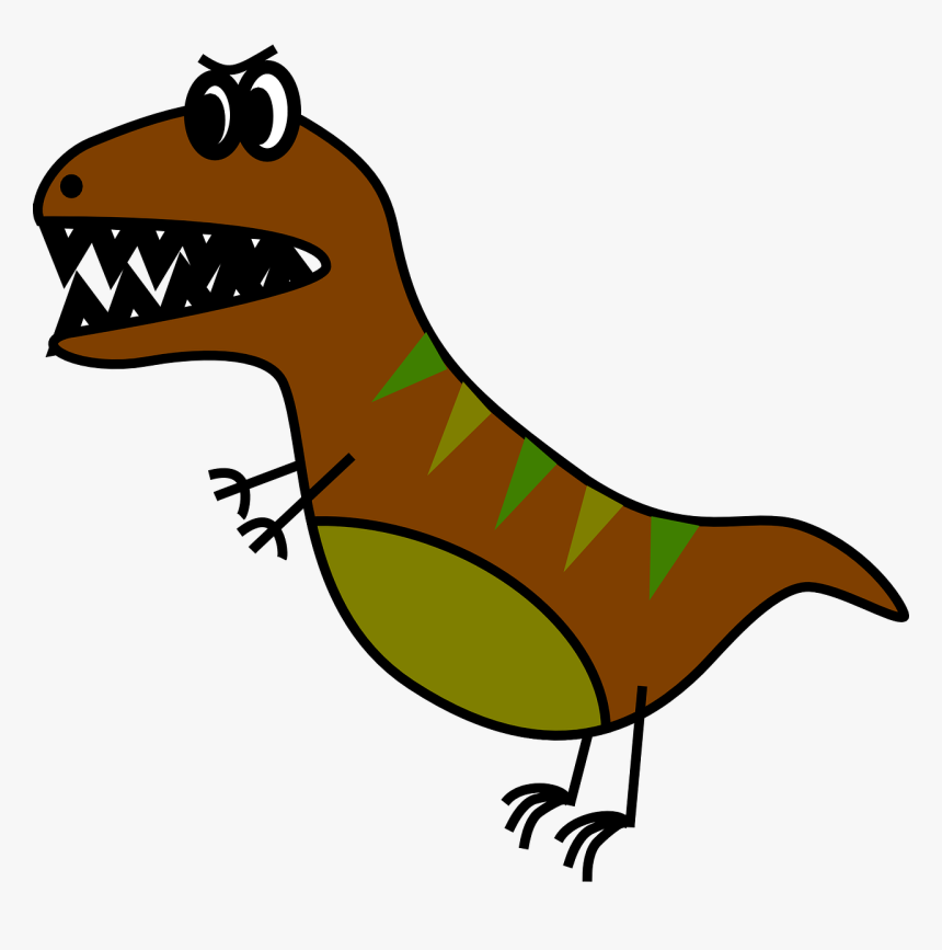 Dinosaur T-rex Tyrannosaurus Rex Free Photo - Simple Dinosaur Clipart Png, Transparent Png