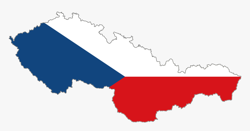 Flag-map Of Czechoslovak Socialist Republic - Czech Republic Flag Country, HD Png Download