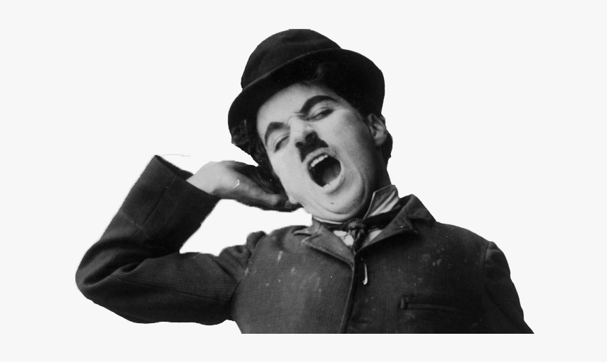 Charlie Chaplin Png Free Download - Charlie Chaplin Yawning Photograph, Transparent Png