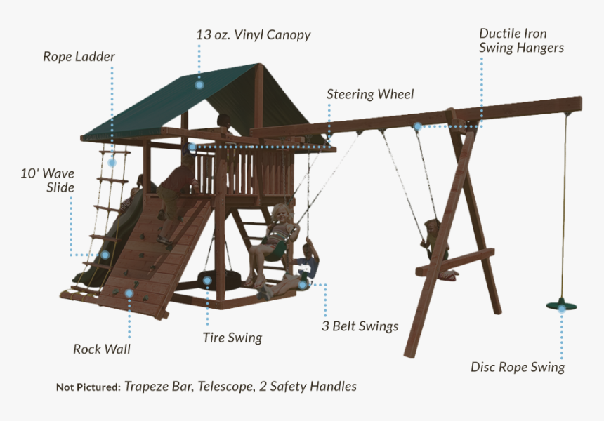 Swing Playground Slide Circus - Swing, HD Png Download
