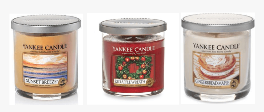 1 - Red Apple Wreath Candle Small Pillar, HD Png Download