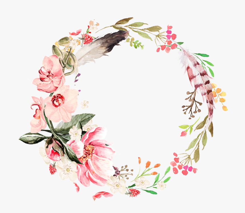 Search Cliparts Download Transparent - Boho Clipart Floral Transparent, HD Png Download