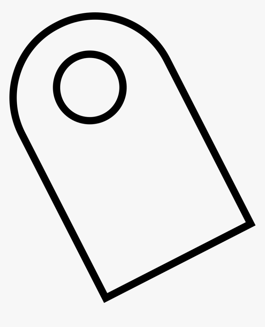 Label Thin Outline - Line Art, HD Png Download