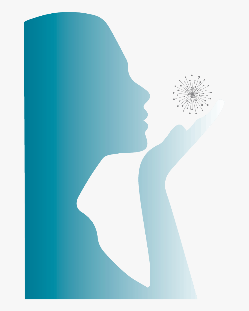 Yogi Silhouette Graphic With Flower, HD Png Download