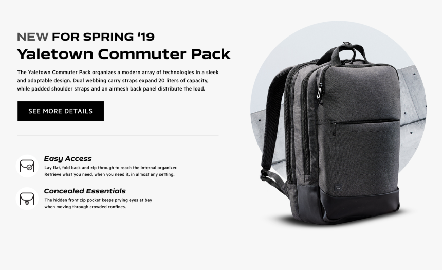 Yaletown Pack - Laptop Bag, HD Png Download