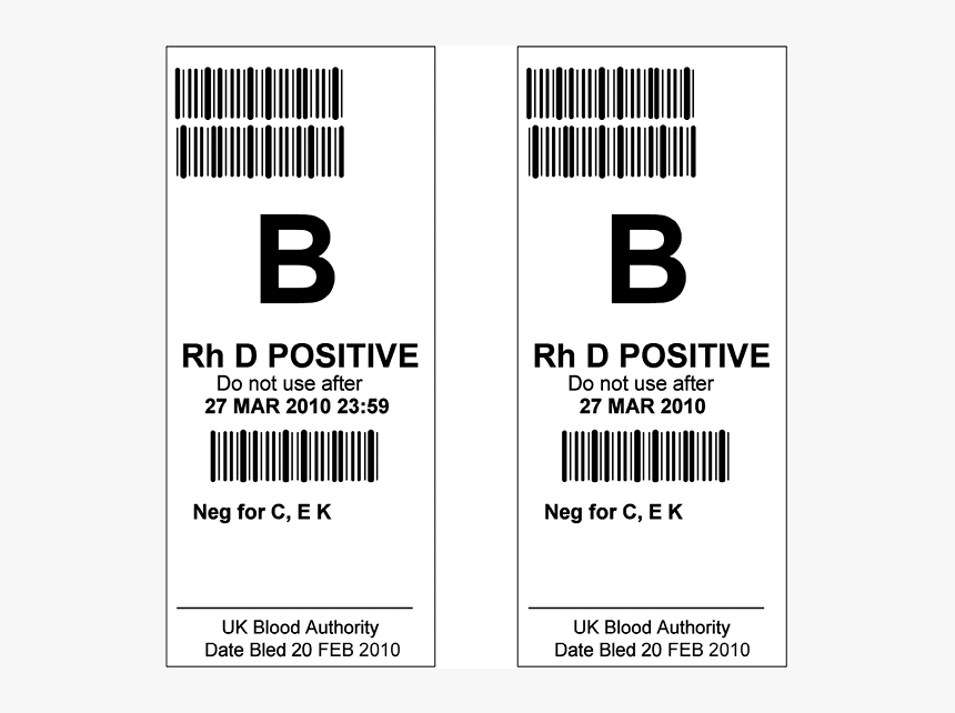 Blood Type Barcodes, HD Png Download , Transparent Png Image PNGitem