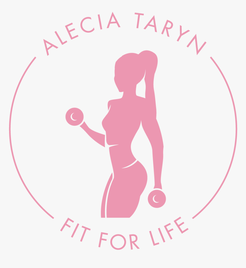 Alecia Taryn Ffl Logo All Pink - Black Woman Working Out Silhouette, HD Png Download