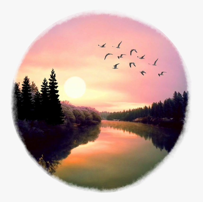 Transparent Sunset Clipart Png - Reflection, Png Download