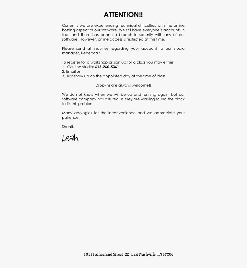 Attention 

currently We Are Experiencing Technical - Hospital Management System Conclusion, HD Png Download