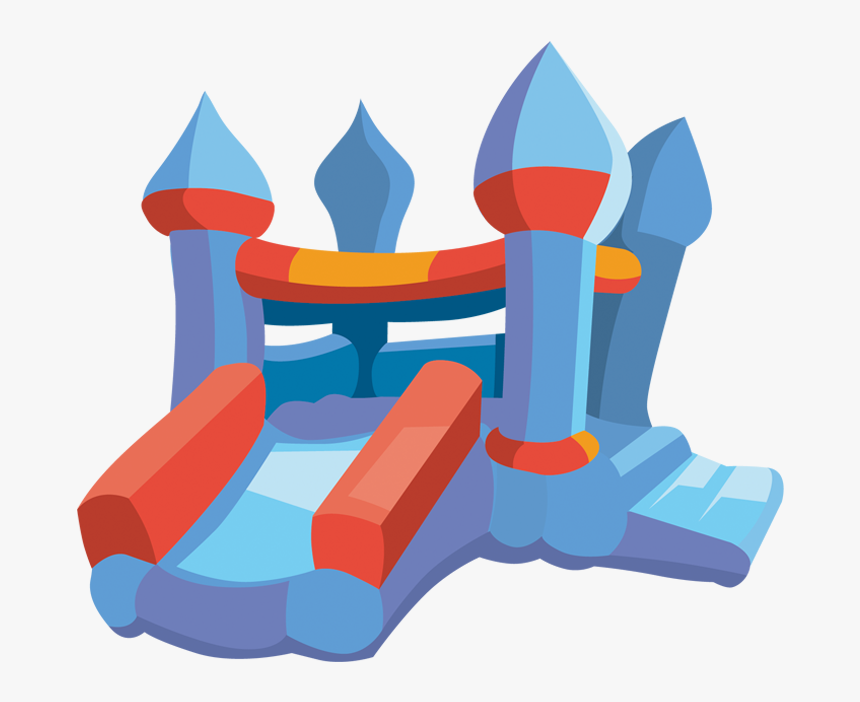 Transparent Slide Clipart - Transparent Background Bounce House Clip Art, HD Png Download