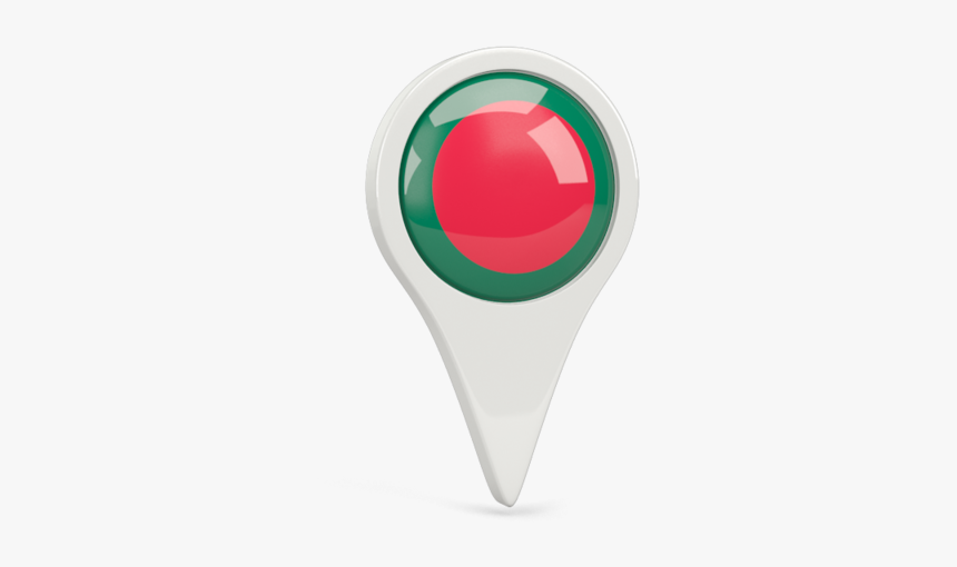 Round Pin Icon - Bangladesh Flag Png Icons, Transparent Png