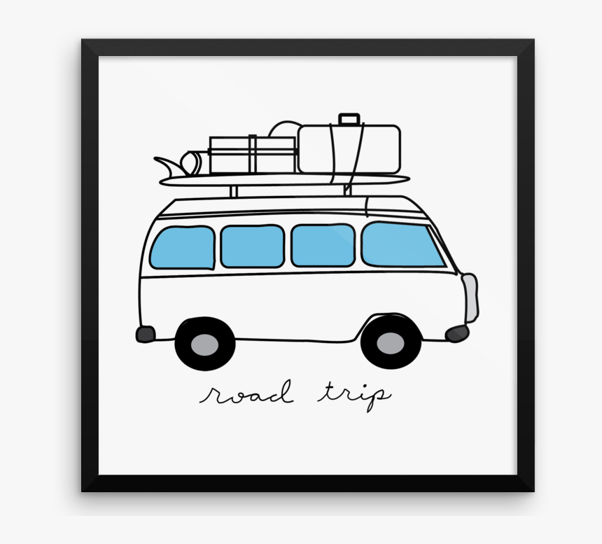 Transparent Road Trip Clipart - Compact Van, HD Png Download