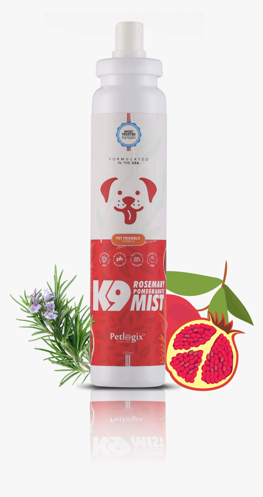 Rosemary & Pomegrante K9 Mist 
 Title Rosemary & Pomegrante - Water Bottle, HD Png Download