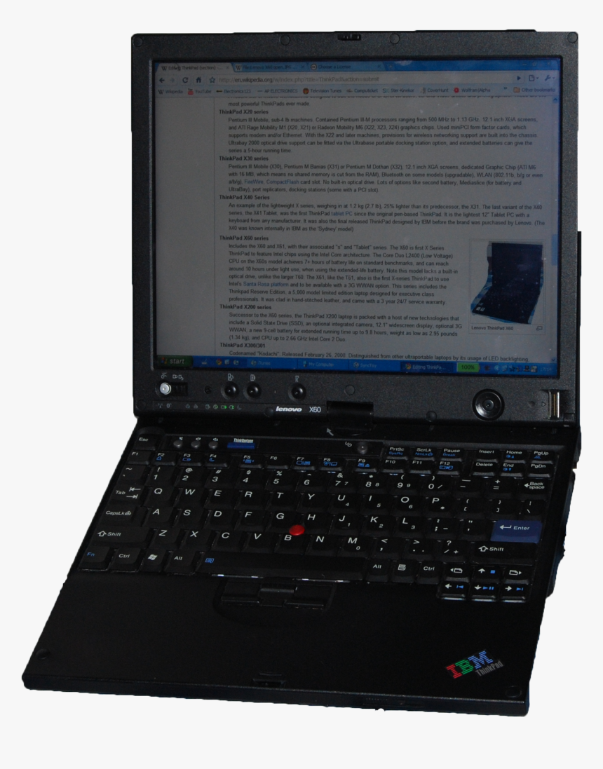 Lenovo X60 Open 2 - Netbook, HD Png Download