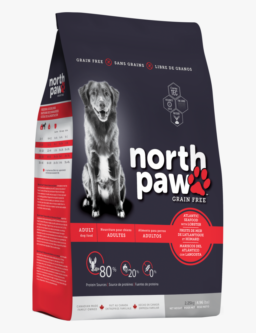 North Paw Atlantic Seafood With Lobster Dog Food - North Paw Dog Food, HD Png Download