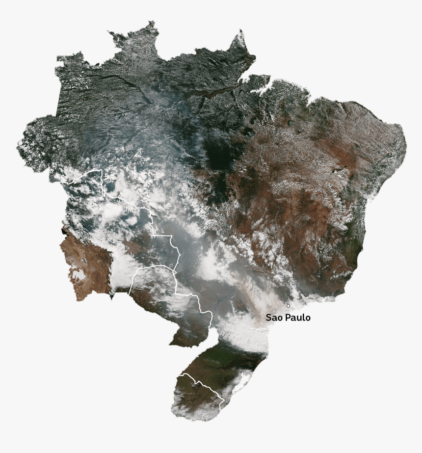 Brazil Map, HD Png Download