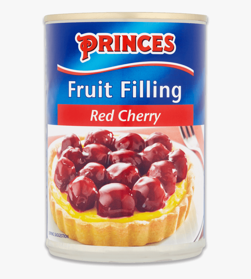 Red Cherry Fruit Filling - Princes Fruit Filling Red Cherry 410g, HD Png Download