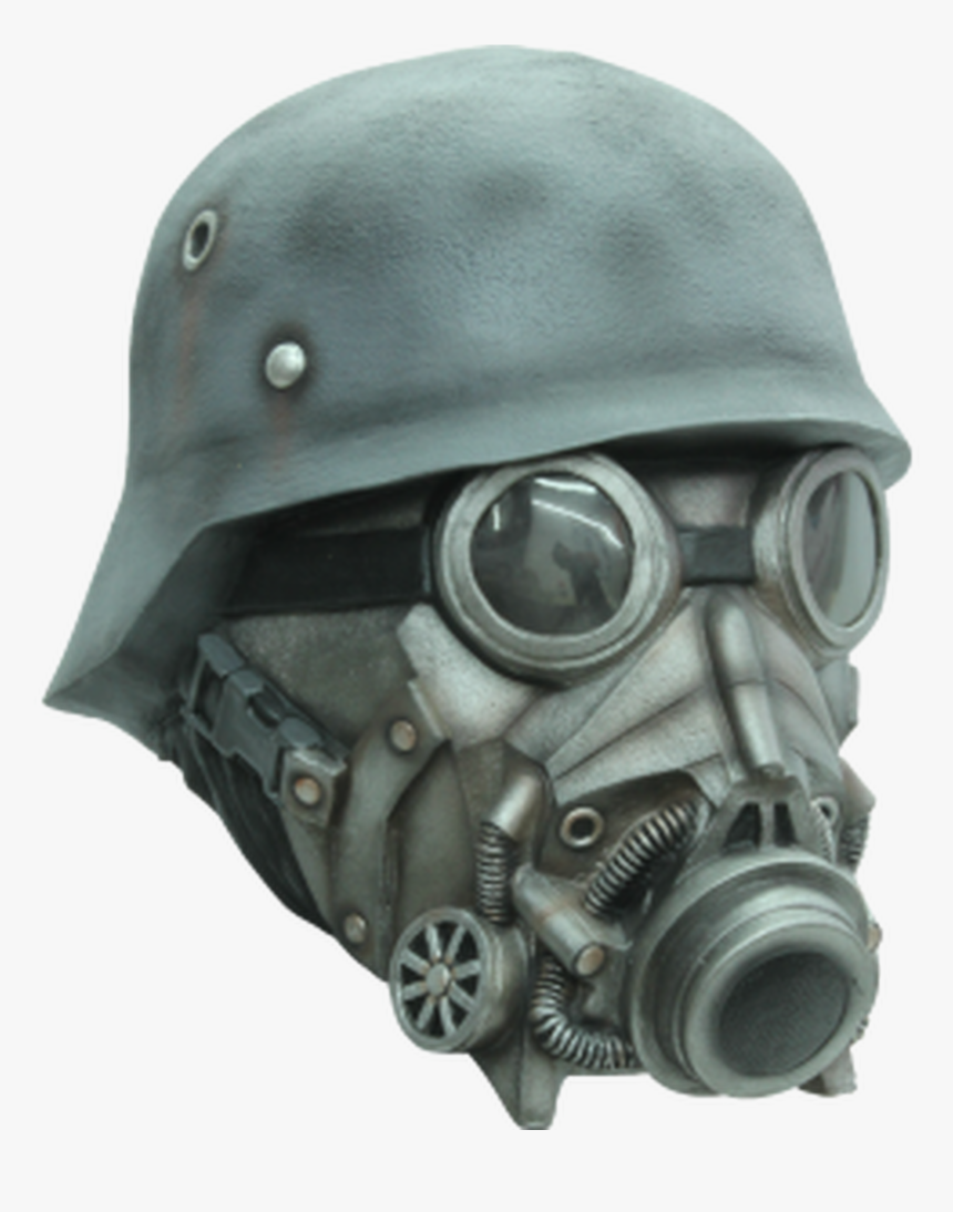 Chemical Warfare Mask - German Soldier Helmet Ww2, HD Png Download