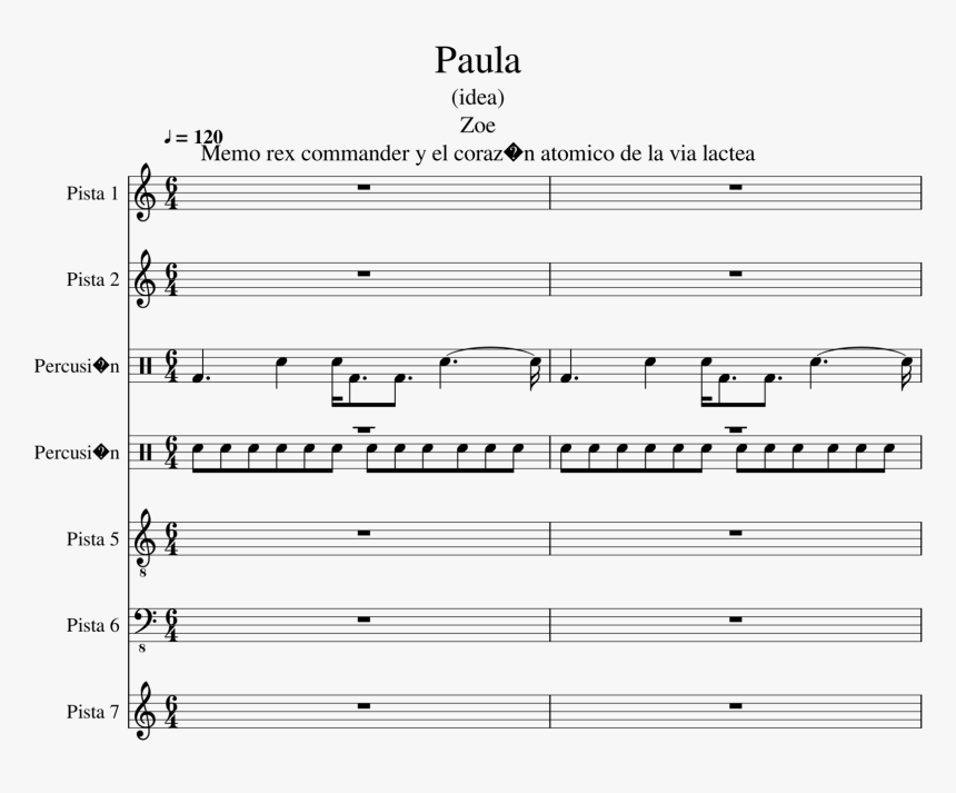 Paula Slide, Image - Zoe Paula Sheet Music, HD Png Download