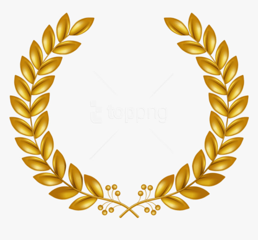 Free Png Download Golden Wreath Clipart Png Photo Png - Laurel Wreath Gold Png, Transparent Png