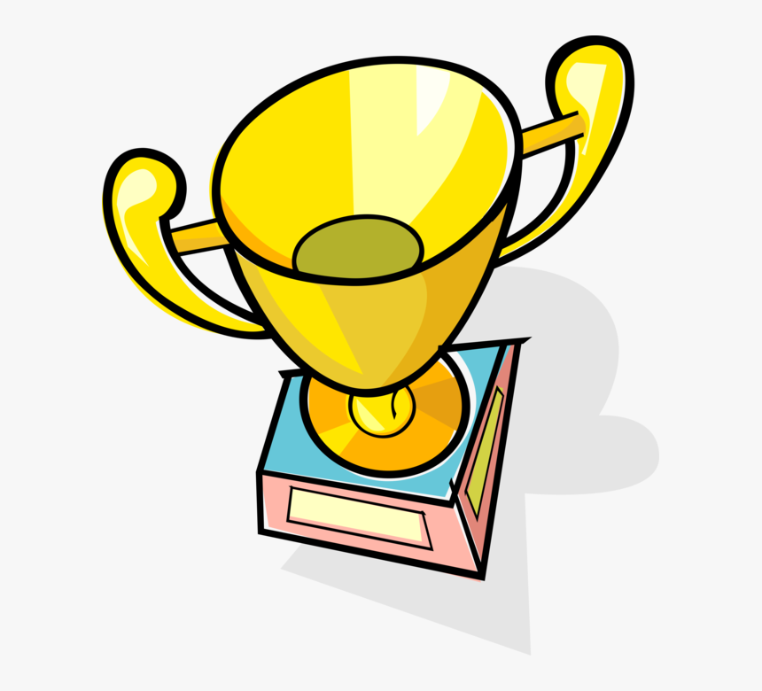 Vector Illustration Of Winner S Trophy Cup Prize Award - Trophy Clip Art, HD Png Download
