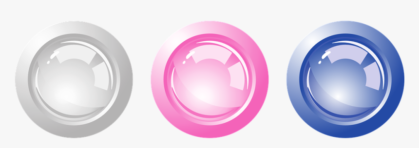 Buttons, White, Purple, Blue, Circle, Round, Circles - Circle, HD Png Download