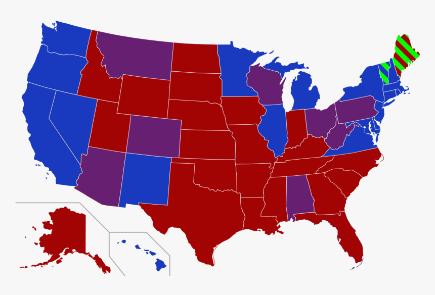 File - U - S - Senate At The Beginning Of The 116th - 113th Congress Senate Map, HD Png Download
