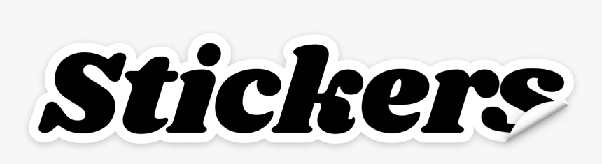 Stickers Logotype - Black-and-white, HD Png Download