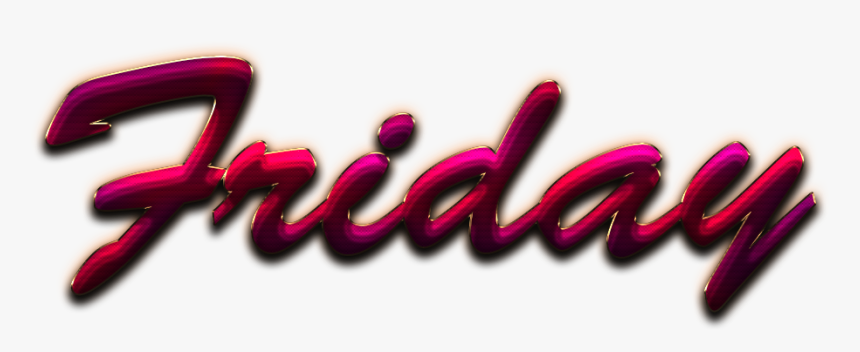Friday Vector Name Png - Graphic Design, Transparent Png