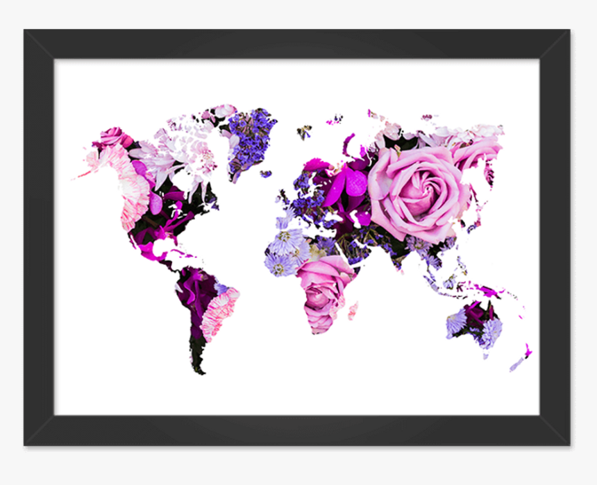 Blue World Map Watercolor, HD Png Download